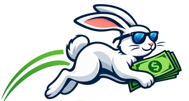RateHopper rabbit carrying cash